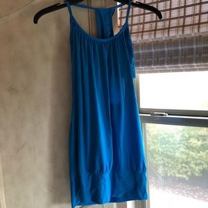 lululemon blue No Limits Tank with built in bra